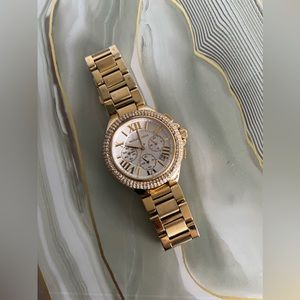 MICHAEL KORS gold toned watch